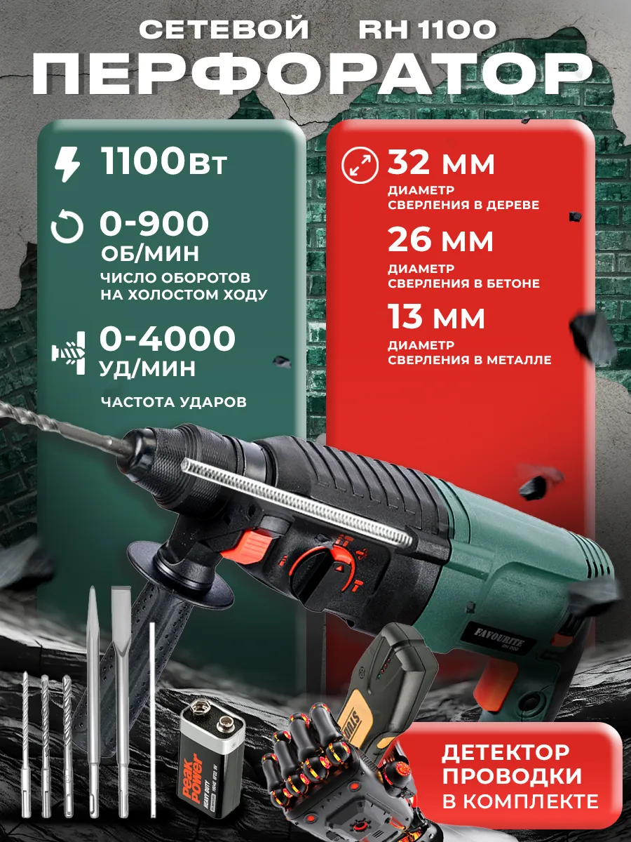 Перфоратор 1100 Вт