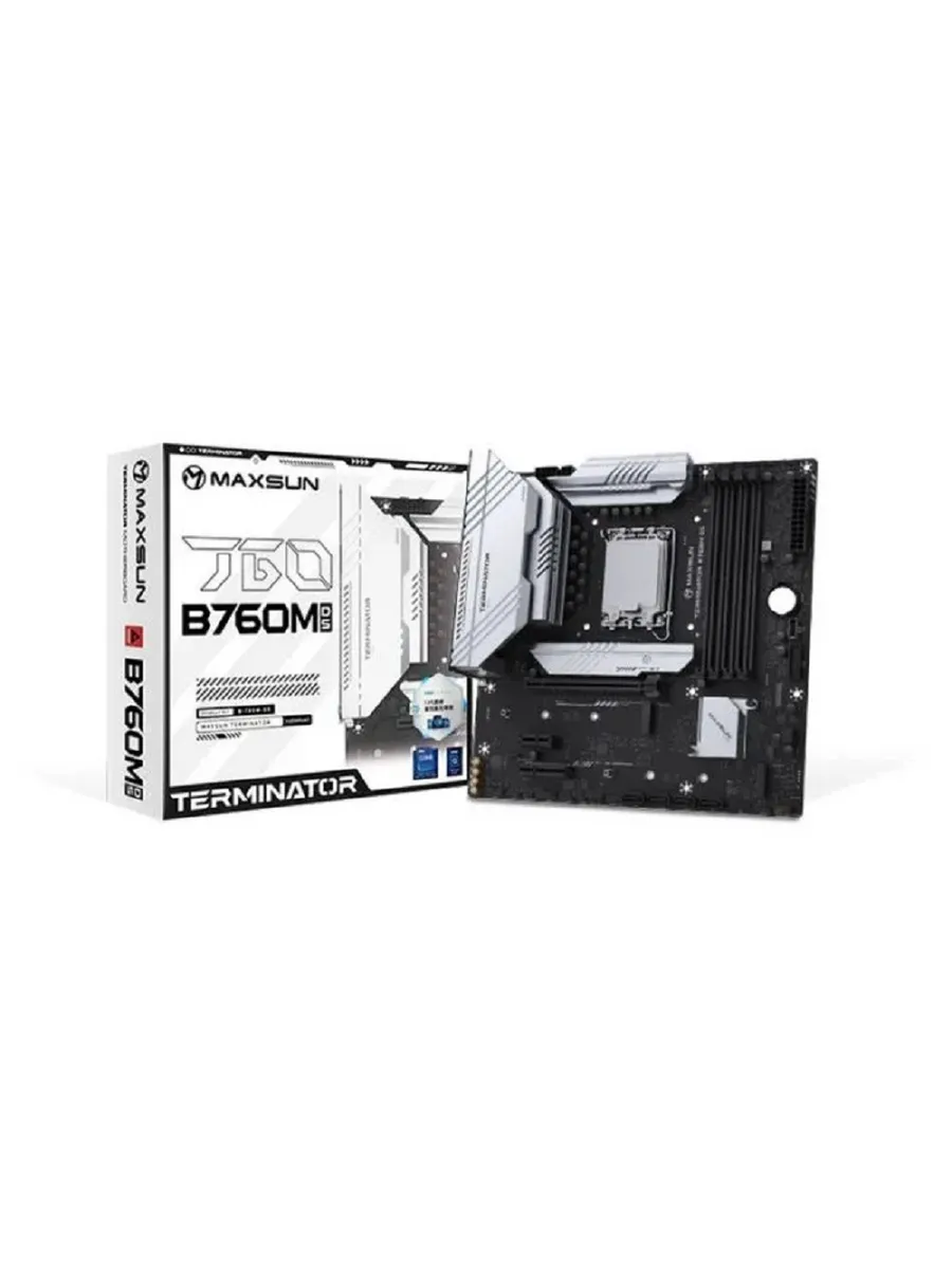Maxsun Материнская плата TERMINATOR B760M D5 LGA 1700 4хDDR V 3хM.2
