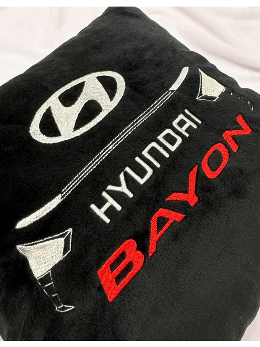 Шпулька.Art Hyundai ix35 автомобильная подушка, вышивка, 35х35 см, 35x35 см, фото 4