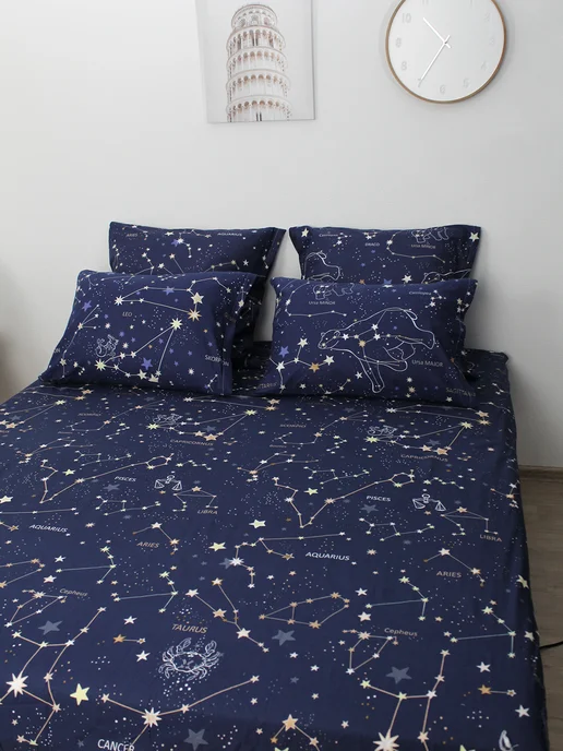 Milky Garden Пододеяльник двуспальный 175х215 см сатин хлопок, 175x215 см, фото 3
