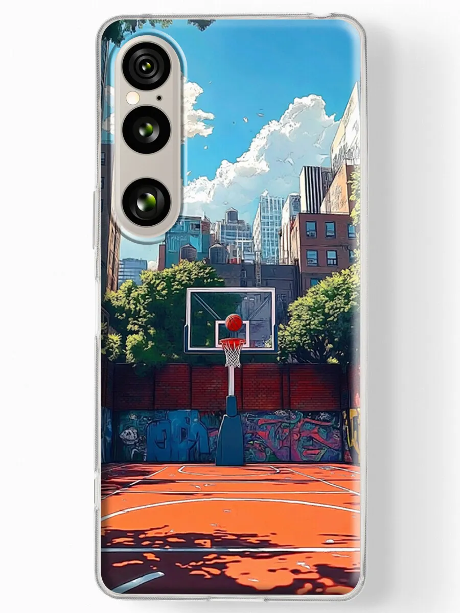 Чехол на Sony Xperia 1 VI (6) с принтом Городской баскетбол