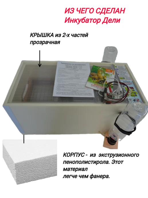 Производитель Блиц Норма Инкубатор для яиц Дели автоматический с терморегулятором, вариант, фото 5